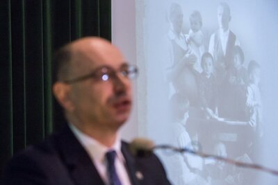 Sympozjum „Słudzy Boży Józef i Wiktoria Ulmowie z dziećmi – świadkowie wiary” – Przemyśl, 22 marca 2018. Fot. Sławek Kasper (IPN)