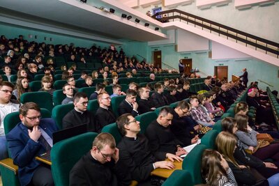 Sympozjum „Słudzy Boży Józef i Wiktoria Ulmowie z dziećmi – świadkowie wiary” – Przemyśl, 22 marca 2018. Fot. Sławek Kasper (IPN)
