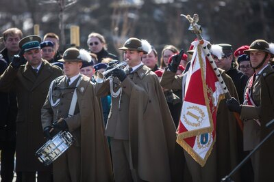 Uroczystości Narodowego Dnia Pamięci Polaków ratujących Żydów w Markowej – 24 marca 2018. Fot. Sławek Kasper (IPN)
