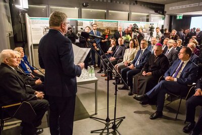 Uroczystości Narodowego Dnia Pamięci Polaków ratujących Żydów w Markowej – 24 marca 2018. Fot. Sławek Kasper (IPN)