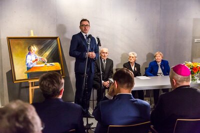 Uroczystości Narodowego Dnia Pamięci Polaków ratujących Żydów w Markowej – 24 marca 2018. Fot. Sławek Kasper (IPN)