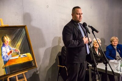 Uroczystości Narodowego Dnia Pamięci Polaków ratujących Żydów w Markowej – 24 marca 2018. Fot. Sławek Kasper (IPN)