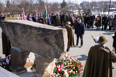 Uroczystości Narodowego Dnia Pamięci Polaków ratujących Żydów w Markowej – 24 marca 2018. Fot. Sławek Kasper (IPN)