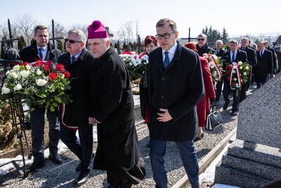 Uroczystości Narodowego Dnia Pamięci Polaków ratujących Żydów w Markowej – 24 marca 2018. Fot. Sławek Kasper (IPN)