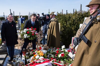 Uroczystości Narodowego Dnia Pamięci Polaków ratujących Żydów w Markowej – 24 marca 2018. Fot. Sławek Kasper (IPN)