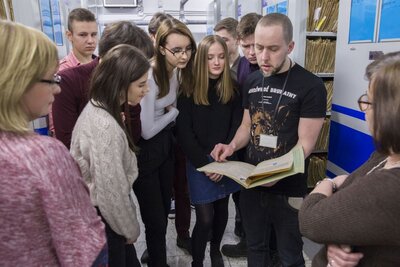 Uczniowie Liceum Ogólnokształcącego im. Polskiej Macierzy Szkolnej w Mińsku Mazowieckim w Archiwum IPN – 23 i 26 marca 2018