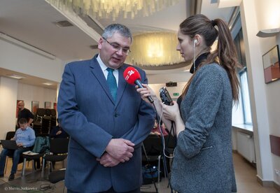 Podpisanie umów o współpracy z Państwowymi Archiwami Obwodowymi w Odessie, Winnicy i Chmielnickim – Warszawa, 26 marca 2018. Fot. Marcin Jurkiewicz (IPN)