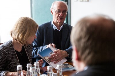 Wizyta prof. Winfrieda Nerdingera w Instytucie Pamięci Narodowej – 26 marca 2018. Fot. Sławek Kasper (IPN)