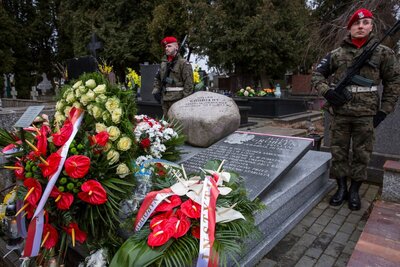 Obchody Narodowego Dnia Pamięci Polaków ratujących Żydów pod okupacją niemiecką w Mińsku Maz. – 27 marca 2018. Fot. Sławek Kasper (IPN)