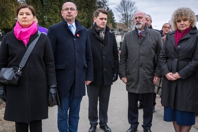 Obchody Narodowego Dnia Pamięci Polaków ratujących Żydów pod okupacją niemiecką w Mińsku Maz. – 27 marca 2018. Fot. Sławek Kasper (IPN)