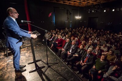 Obchody Narodowego Dnia Pamięci Polaków ratujących Żydów pod okupacją niemiecką w Mińsku Maz. – 27 marca 2018. Fot. Sławek Kasper (IPN)