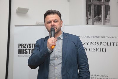 Wykład prof. Winfrieda Nerdingera „Architektura narodowego socjalizmu w Niemczech” – 27 marca 2018. Fot. Piotr Życieński (IPN)