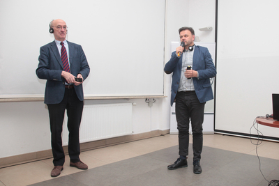 Wykład prof. Winfrieda Nerdingera „Architektura narodowego socjalizmu w Niemczech” – 27 marca 2018. Fot. Piotr Życieński (IPN)