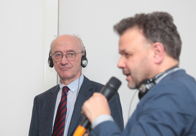 Wykład prof. Winfrieda Nerdingera „Architektura narodowego socjalizmu w Niemczech” – 27 marca 2018. Fot. Piotr Życieński (IPN)