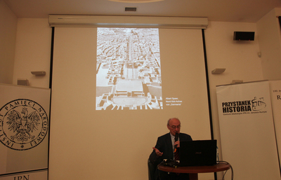 Wykład prof. Winfrieda Nerdingera „Architektura narodowego socjalizmu w Niemczech” – 27 marca 2018. Fot. Piotr Życieński (IPN)