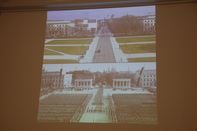 Wykład prof. Winfrieda Nerdingera „Architektura narodowego socjalizmu w Niemczech” – 27 marca 2018. Fot. Piotr Życieński (IPN)