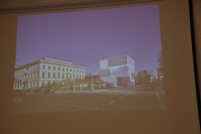 Wykład prof. Winfrieda Nerdingera „Architektura narodowego socjalizmu w Niemczech” – 27 marca 2018. Fot. Piotr Życieński (IPN)