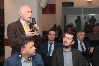 Wykład prof. Winfrieda Nerdingera „Architektura narodowego socjalizmu w Niemczech” – 27 marca 2018. Fot. Piotr Życieński (IPN)