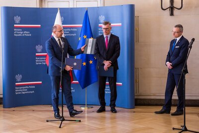 Uroczystość wręczenia certyfikatu UNESCO „Pamięć Świata” – 4 kwietnia 2018. Fot. Sławek Kasper (IPN)