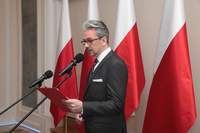 Finał pierwszej edycji projektu edukacyjnego „Łączka oraz inne miejsca poszukiwań" w Belwederze. Fot. Piotr Życieński (IPN)