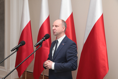 Finał pierwszej edycji projektu edukacyjnego „Łączka oraz inne miejsca poszukiwań" w Belwederze. Fot. Piotr Życieński (IPN)