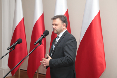 Finał pierwszej edycji projektu edukacyjnego „Łączka oraz inne miejsca poszukiwań" w Belwederze. Fot. Piotr Życieński (IPN)