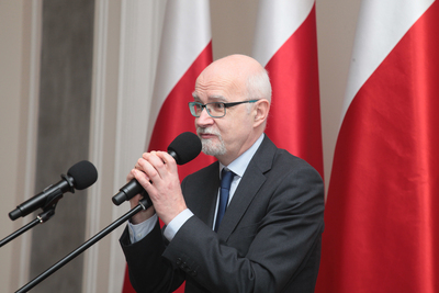 Finał pierwszej edycji projektu edukacyjnego „Łączka oraz inne miejsca poszukiwań" w Belwederze. Fot. Piotr Życieński (IPN)