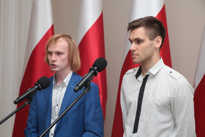 Finał pierwszej edycji projektu edukacyjnego „Łączka oraz inne miejsca poszukiwań" w Belwederze. Fot. Piotr Życieński (IPN)