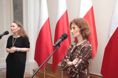 Finał pierwszej edycji projektu edukacyjnego „Łączka oraz inne miejsca poszukiwań" w Belwederze. Fot. Piotr Życieński (IPN)