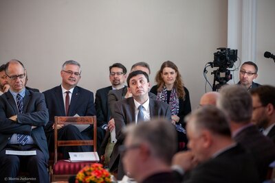 „Wznoszenie zrębów państwa” – siódma debata belwederska historyków – Warszawa, 5 kwietnia 2018. Fot. Marcin Jurkiewicz