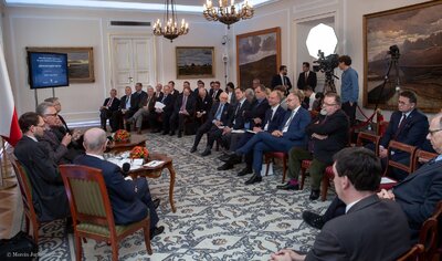 „Wznoszenie zrębów państwa” – siódma debata belwederska historyków – Warszawa, 5 kwietnia 2018. Fot. Marcin Jurkiewicz