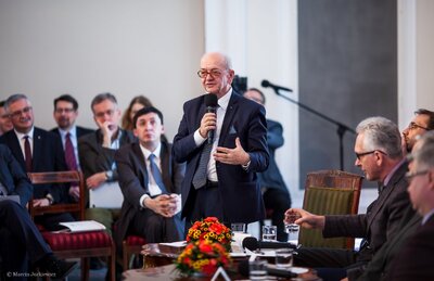 „Wznoszenie zrębów państwa” – siódma debata belwederska historyków – Warszawa, 5 kwietnia 2018. Fot. Marcin Jurkiewicz