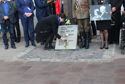 Patronat nad marszem sprawowała Zuzanna Kurtyka, wdowa po szefie IPN Januszu Kurtyce. Fot. Żaneta Wierzgacz (IPN)