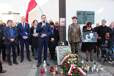 Głos zabrał Jarosław Szarek, prezes IPN. Fot. Żaneta Wierzgacz (IPN)