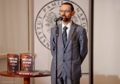 Premiera drugiego tomu „Mordu w Lesie Katyńskim”. Konferencja prasowa IPN – 11 kwietnia 2018. Fot. Marcin Jurkiewicz