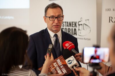 Premiera drugiego tomu „Mordu w Lesie Katyńskim”. Konferencja prasowa IPN – 11 kwietnia 2018. Fot. Marcin Jurkiewicz