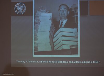 Premiera drugiego tomu „Mordu w Lesie Katyńskim”. Konferencja prasowa IPN – 11 kwietnia 2018. Fot. Marcin Jurkiewicz