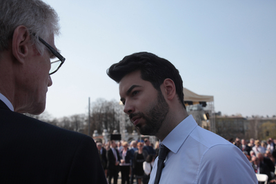 Odsłonięcie pomnika ku czci ofiar katastrofy smoleńskiej – 10 kwietnia 2018. Fot. Piotr Życieński (IPN)