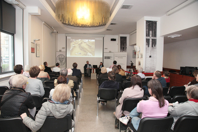 Spotkanie z Anną Szeląg w ramach cyklu „Łączka i inne miejsca poszukiwań” – Warszawa, 11 kwietnia 2018. Fot. Piotr Życieński (IPN)