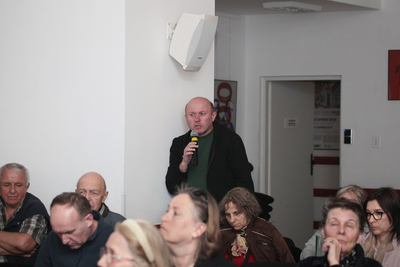 Spotkanie z Anną Szeląg w ramach cyklu „Łączka i inne miejsca poszukiwań” – Warszawa, 11 kwietnia 2018. Fot. Piotr Życieński (IPN)