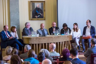 Reakcje Polaków wobec Żydów podczas Holokaustu – debata z udziałem IPN i Centrum Badań nad Zagładą Żydów – Warszawa, 11 kwietnia 2018. Fot. Sławek Kasper (IPN)