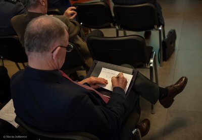 Konferencja „Świadectwa i świadkowie. Zbrodnia katyńska 1940 r.” – Warszawa, 12 kwietnia 2018. Fot. Marcin Jurkiewicz