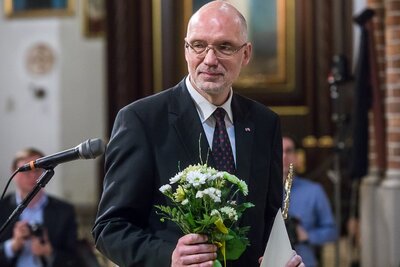 Gala wręczenia Nagrody Stowarzyszenia Wydawców Katolickich FENIKS – Warszawa, 14 kwietnia 2018. Fot. Sławek Kasper (IPN)