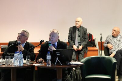 Spotkanie poświęcone bł. ks. Jerzemu Popiełuszce oraz NSZZ „Solidarność” Huty Warszawa – Warszawa, 17 kwietnia 2018. Fot. Aleksandra Wierzchowska (IPN)