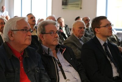 Spotkanie poświęcone bł. ks. Jerzemu Popiełuszce oraz NSZZ „Solidarność” Huty Warszawa – Warszawa, 17 kwietnia 2018. Fot. Aleksandra Wierzchowska (IPN)