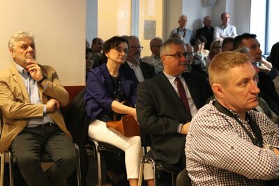 Spotkanie poświęcone bł. ks. Jerzemu Popiełuszce oraz NSZZ „Solidarność” Huty Warszawa – Warszawa, 17 kwietnia 2018. Fot. Aleksandra Wierzchowska (IPN)