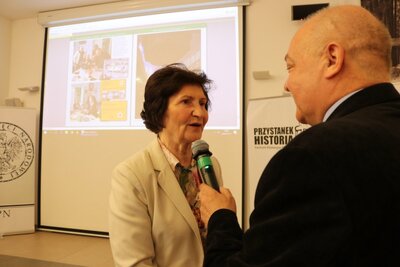 Spotkanie poświęcone bł. ks. Jerzemu Popiełuszce oraz NSZZ „Solidarność” Huty Warszawa – Warszawa, 17 kwietnia 2018. Fot. Aleksandra Wierzchowska (IPN)