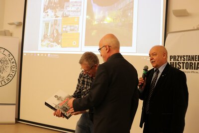 Spotkanie poświęcone bł. ks. Jerzemu Popiełuszce oraz NSZZ „Solidarność” Huty Warszawa – Warszawa, 17 kwietnia 2018. Fot. Aleksandra Wierzchowska (IPN)