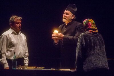 Spektakl „Popiełuszko” w reż. Jana Nowary – Zabrze, 17 kwietnia 2018. Fot. Sławek Kasper (IPN)