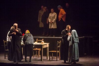 Spektakl „Popiełuszko” w reż. Jana Nowary – Zabrze, 17 kwietnia 2018. Fot. Sławek Kasper (IPN)